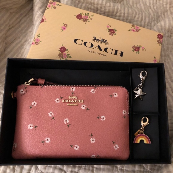 Coach Handbags - SALE!!! NWT Coach gorgeous wristlet with charms!!